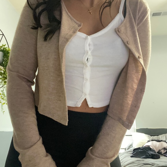 Zara tan sweater size large new with tags - Picture 2 of 6